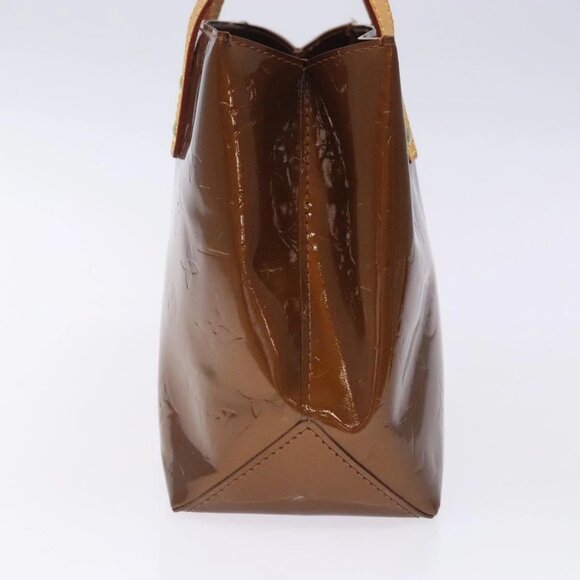 LOUIS VUITTON Monogram Vernis Reade PM Hand Bag Bronze M91146 LV Auth 132734 - Picture 5 of 16